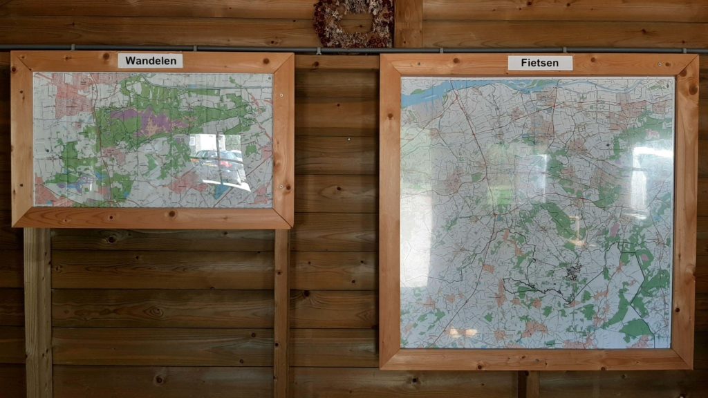 Overzichtskaarten voor de fietsers en wandelaars