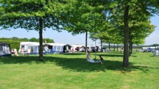 Gezelligheid op het kampeerveld, kinderen hebben niet veel nodig om zich te vermaken. Gezelligheid op het kampeerveld